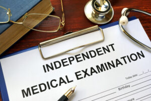 independent medical examination clipboard